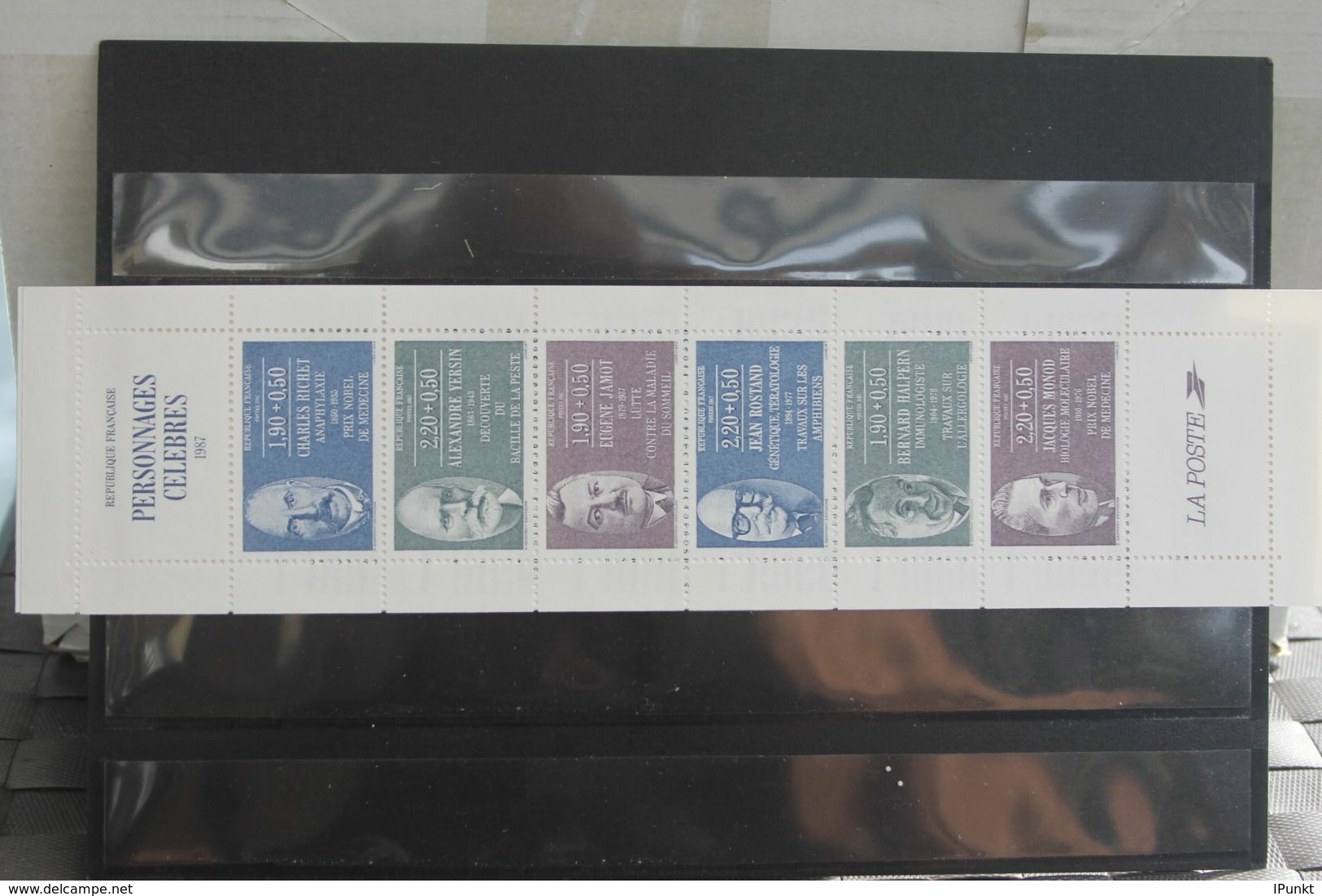 France 1987, 2586-2635; postfrisch, Frankreich Jahrgang 1987, 59 Werte, 3 MH, überkomplett, 3 Steckkarten