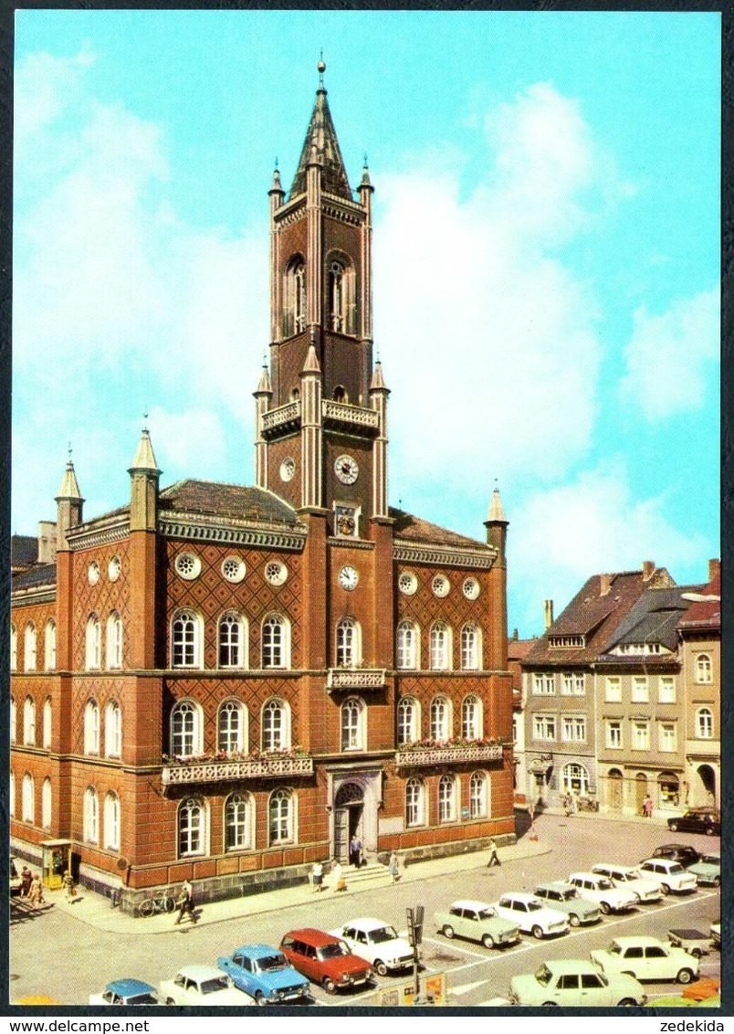 D9365 - TOP Kamenz Rathaus Parkplatz Auto Car  - Bild Und Heimat Reichenbach - Kamenz