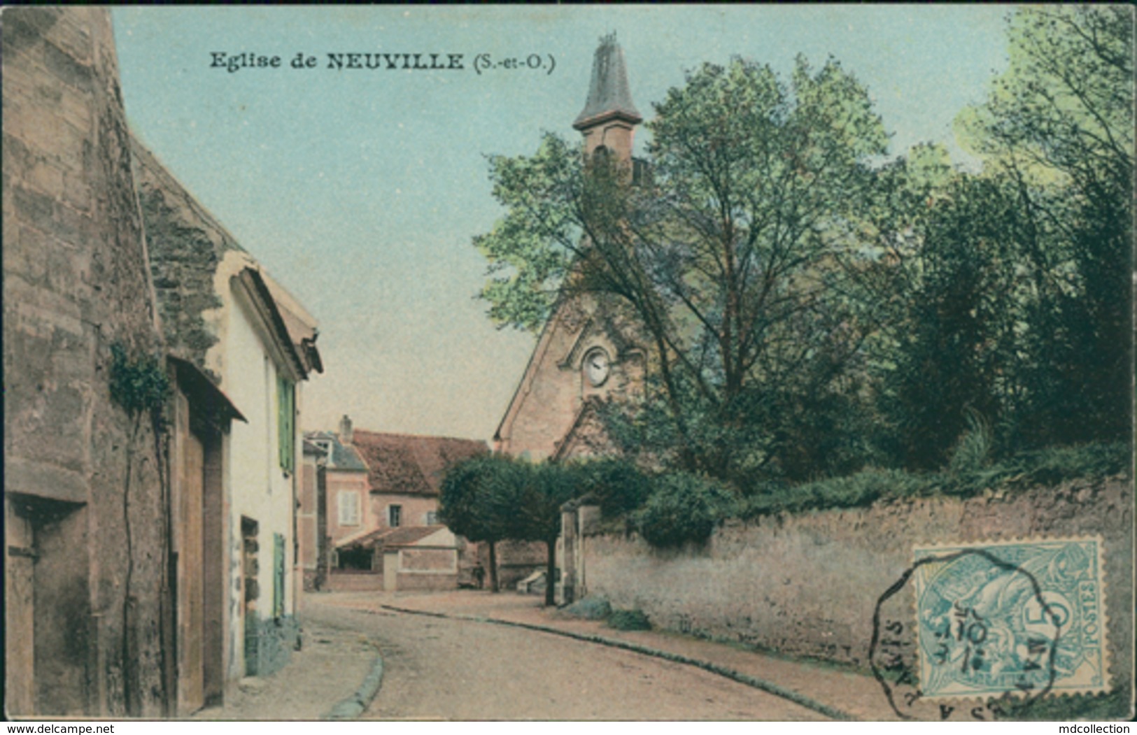 95 NEUVILLE SUR OISE / Eglise / CARTE COULEUR - Neuville-sur-Oise