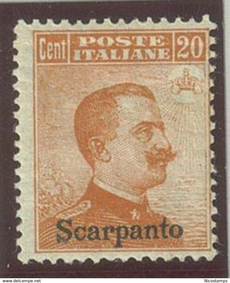 ITALIA COLONIE EGEO SCARPANTO SASS. 9 NUOVO - Ägäis (Scarpanto)