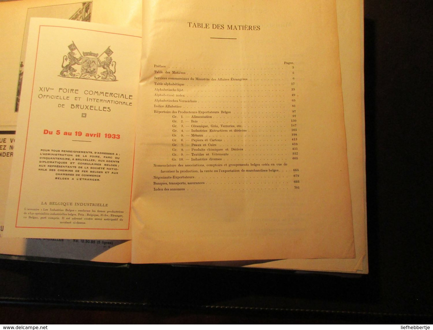 Répertoire Officiel Des Producteurs - Exportateurs Belges - Adresboek - Repertorium - Handelszaken  Congo - Zaïre - 1933 - Histoire