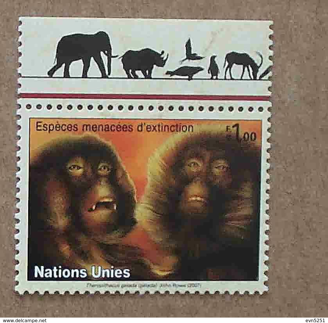 Ge07-01 : Nations-Unies (Genève) / Protection De La Nature - Gélada (Theropithecus Gelada • Singe-lion) - Neufs