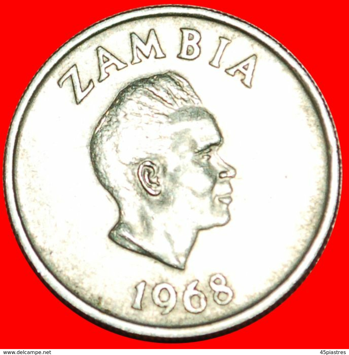 · GREAT BRITAIN: ZAMBIA ★ 5 NGWEE 1968 FLOWER! LOW START ★ NO RESERVE! - Zambie