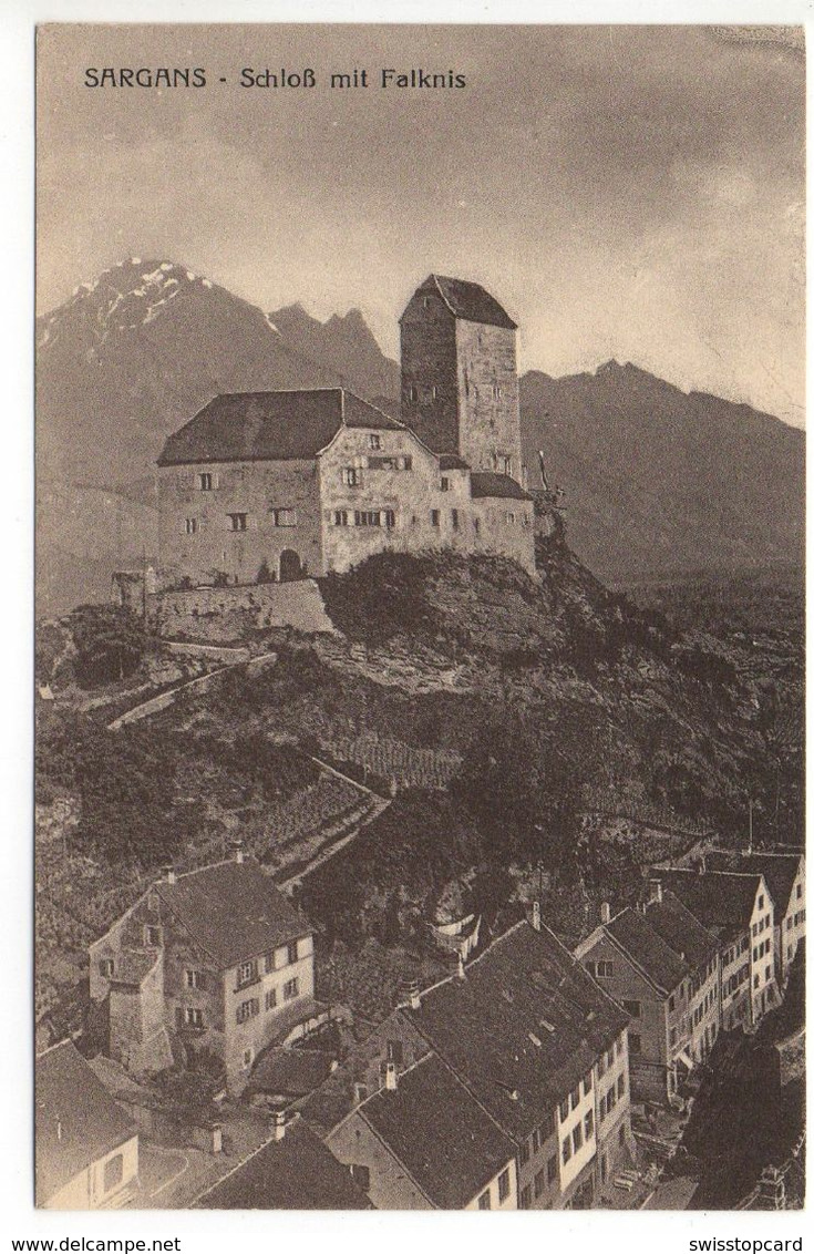 SARGANS Schloss Mit Falknis Verlag Jul. Anrig Sargans - Sargans