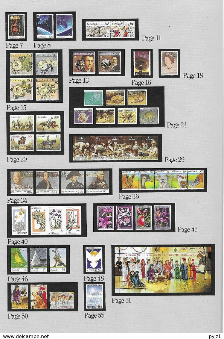 1986 MNH Australia, Year According Year Book - Années Complètes