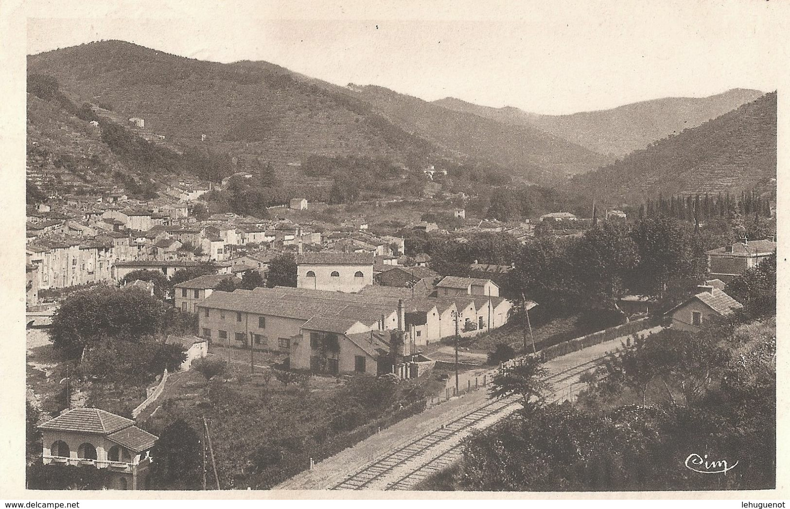 SUMENE - Vue Aérienne - Chemin De Fer - Usines - Temple Protestant - Sumène