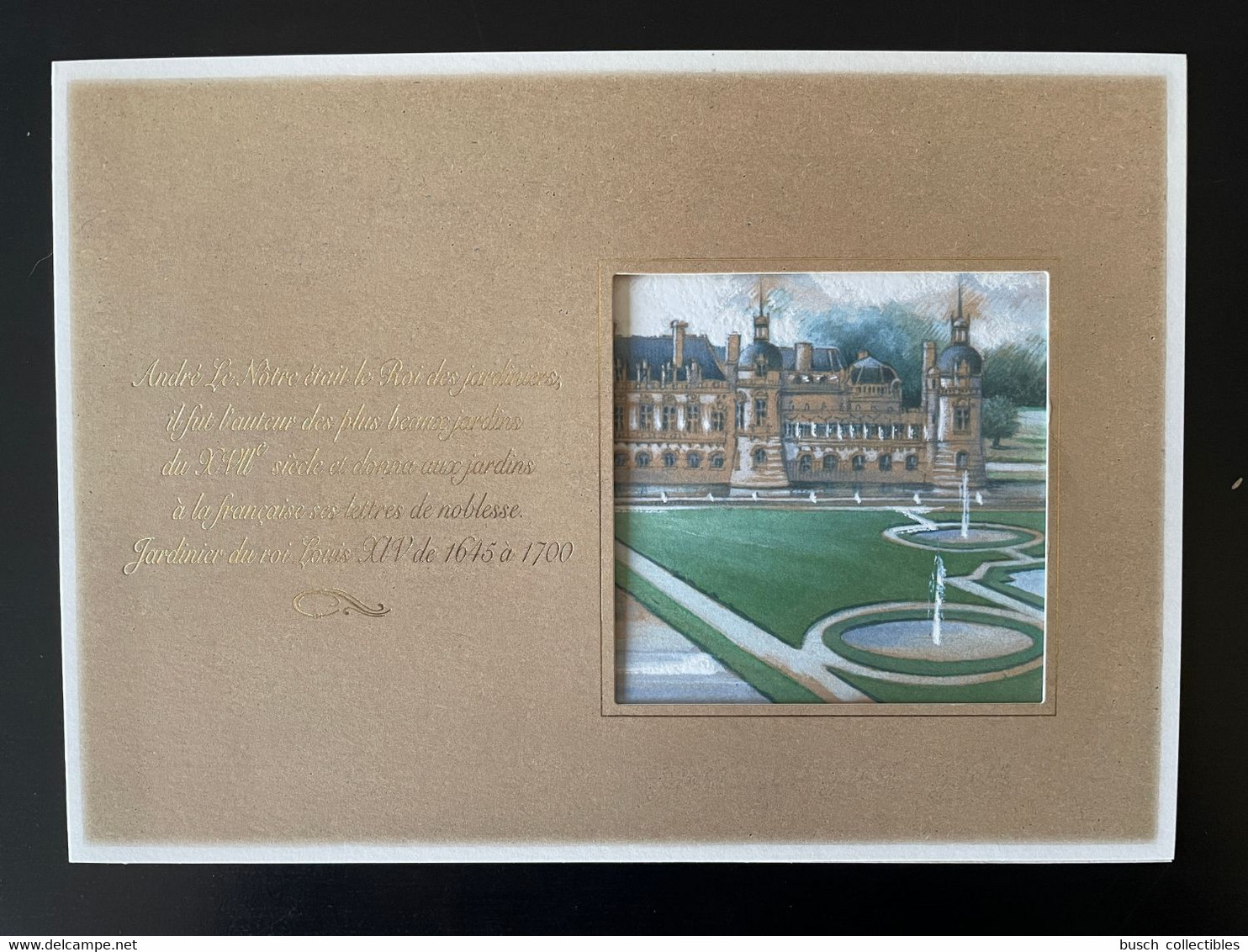 PAP 2013 "Chantilly Le Nôtre" Grand Format Enveloppe Neuve Avec Carte De Correspondance Tirage ? Ex - PAP: Sonstige (1995-...)