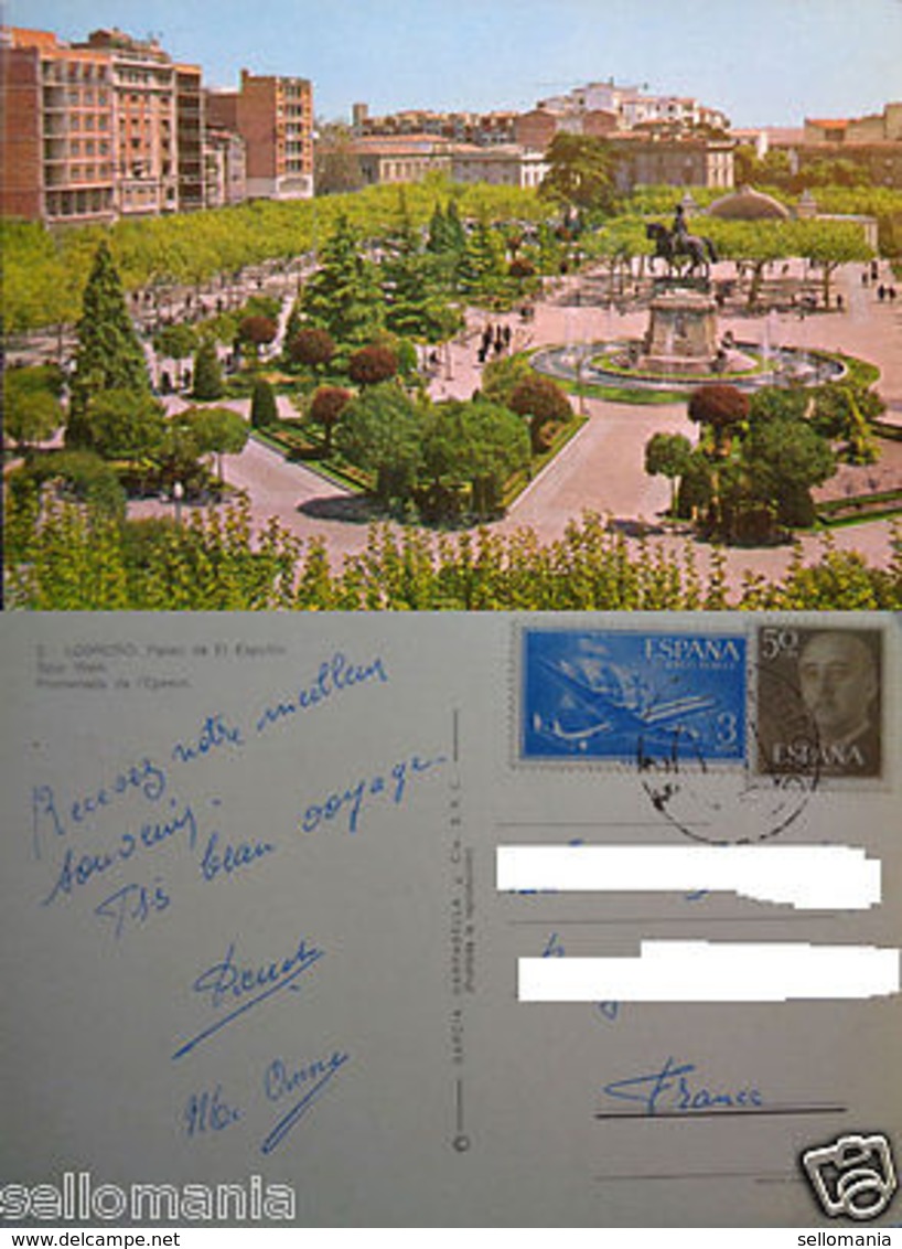 POSTAL DE LOGROÑO PASEO EL ESPOLON LA RIOJA POSTCARD POSTKARTE           CC03062 - La Rioja (Logrono)