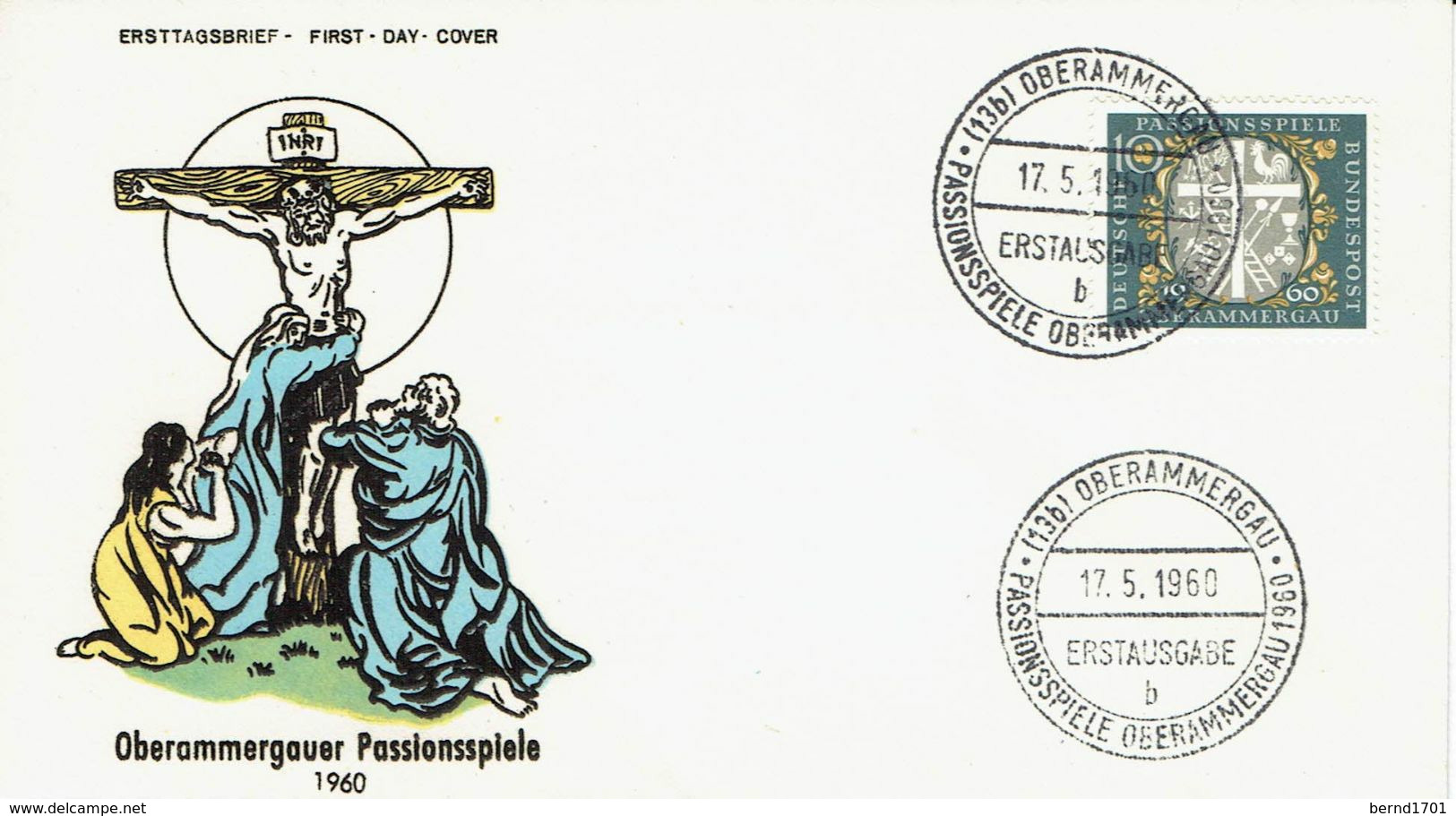 Germany -  Mi-Nr 329 FDC  (f223)- - 1948-1960