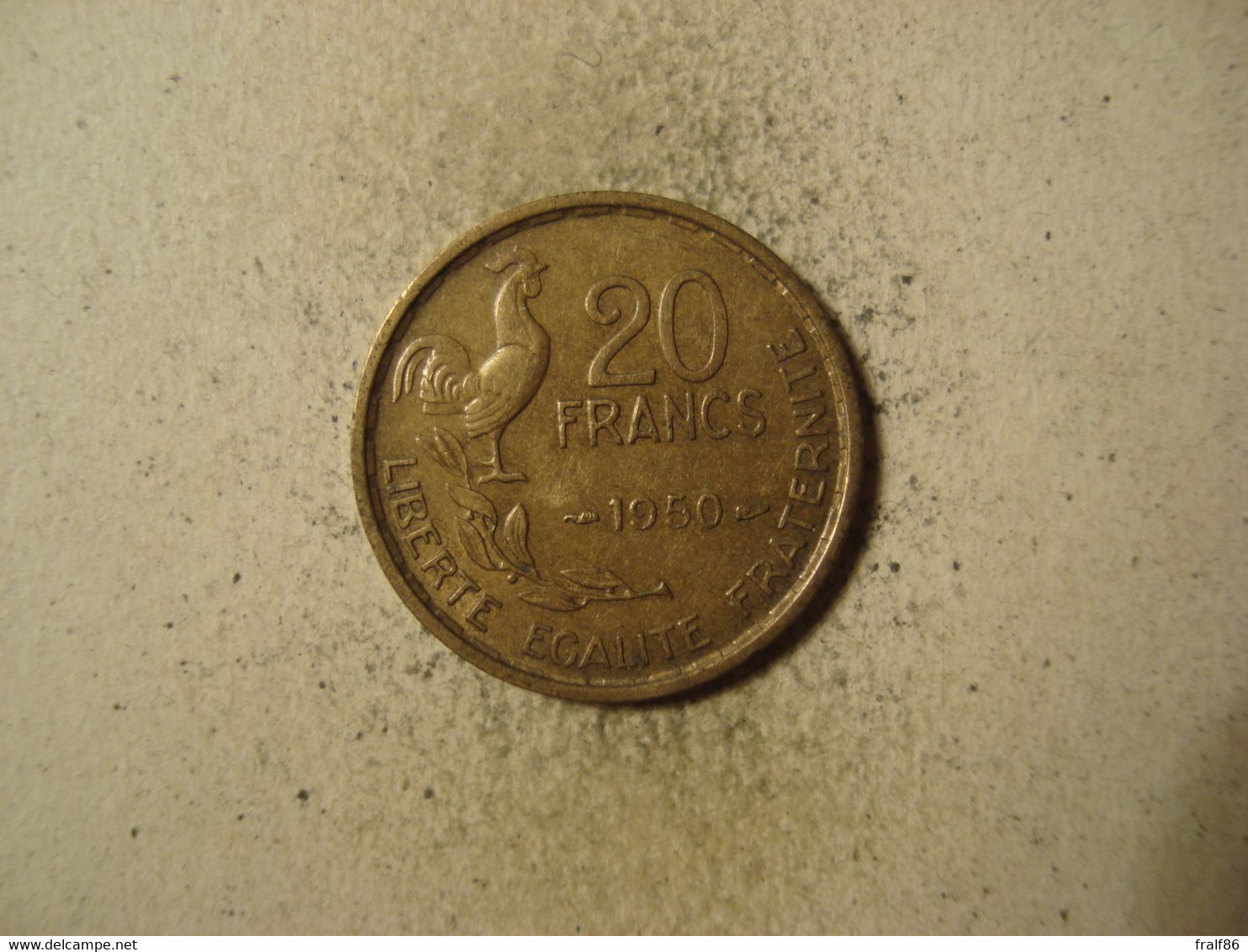 MONNAIE FRANCE 20 FRANCS G / GUIRAUD 1950 ( 4 Plumes ) - 20 Francs