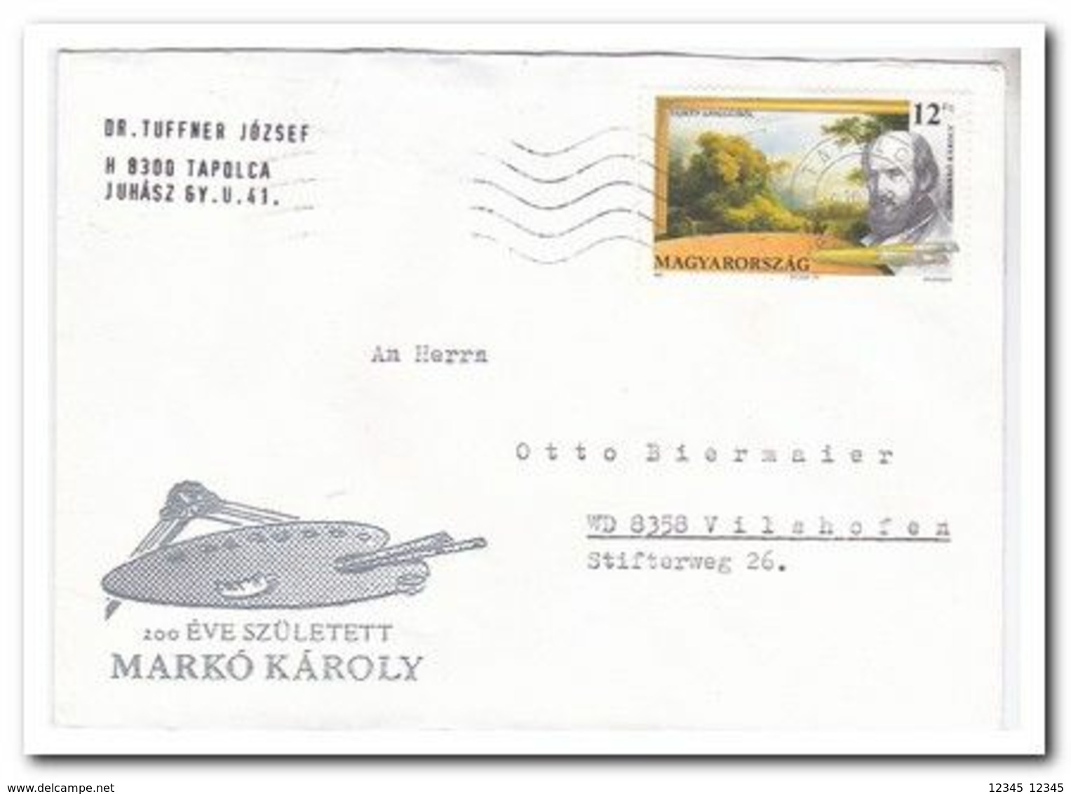 1991, Letter From Tapolca To Vilshofen Germany - Lettres & Documents