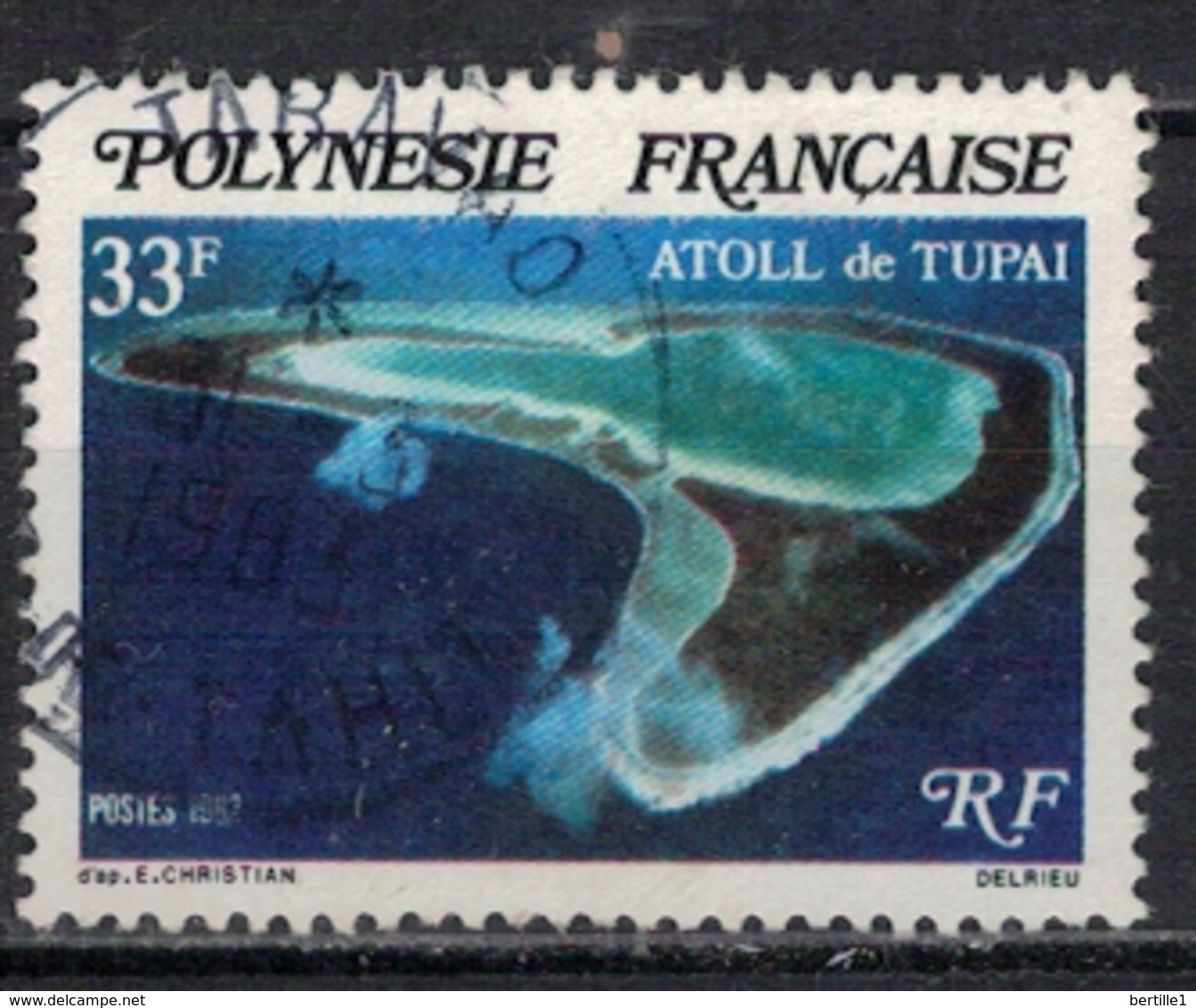 POLYNESIE        N°  YVERT :    187 ( 4 )         OBLITERE       ( OB 8 / 42 ) - Used Stamps