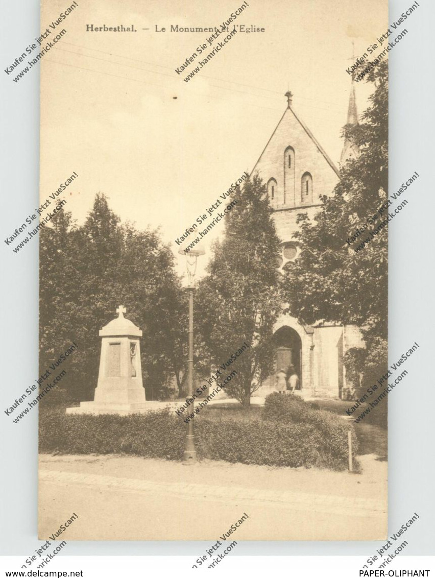 B 4711 LONTZEN - HERBESTAL, Denkmal Und Kirche - Lontzen