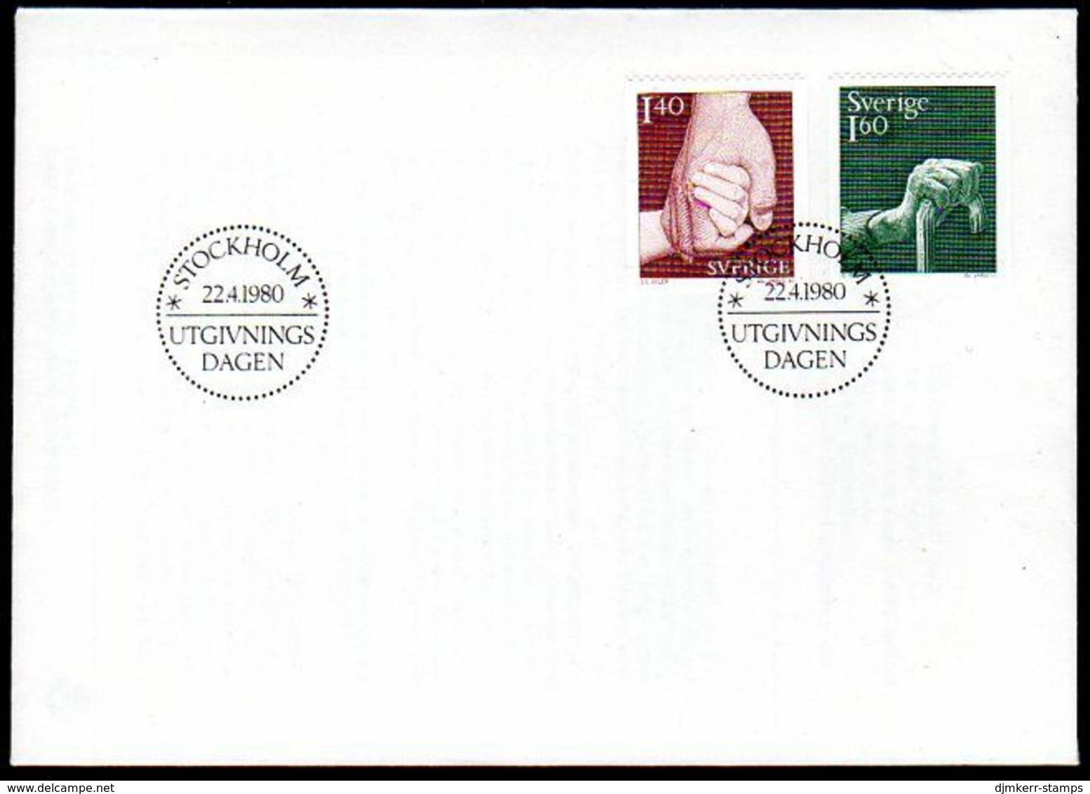 SWEDEN 1980 Social Care FDC.  Michel 1103-04 - FDC