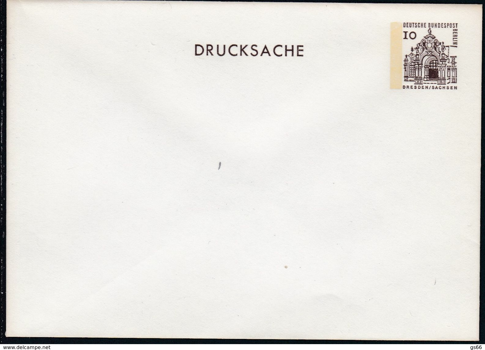 Berlin, 1966, PU 34, Bauwerke I, 10 Pf. Drucksache - Privé Briefomslagen - Ongebruikt