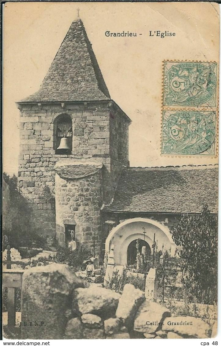 LOZERE : Grandrieux, L'Eglise - Gandrieux Saint Amans