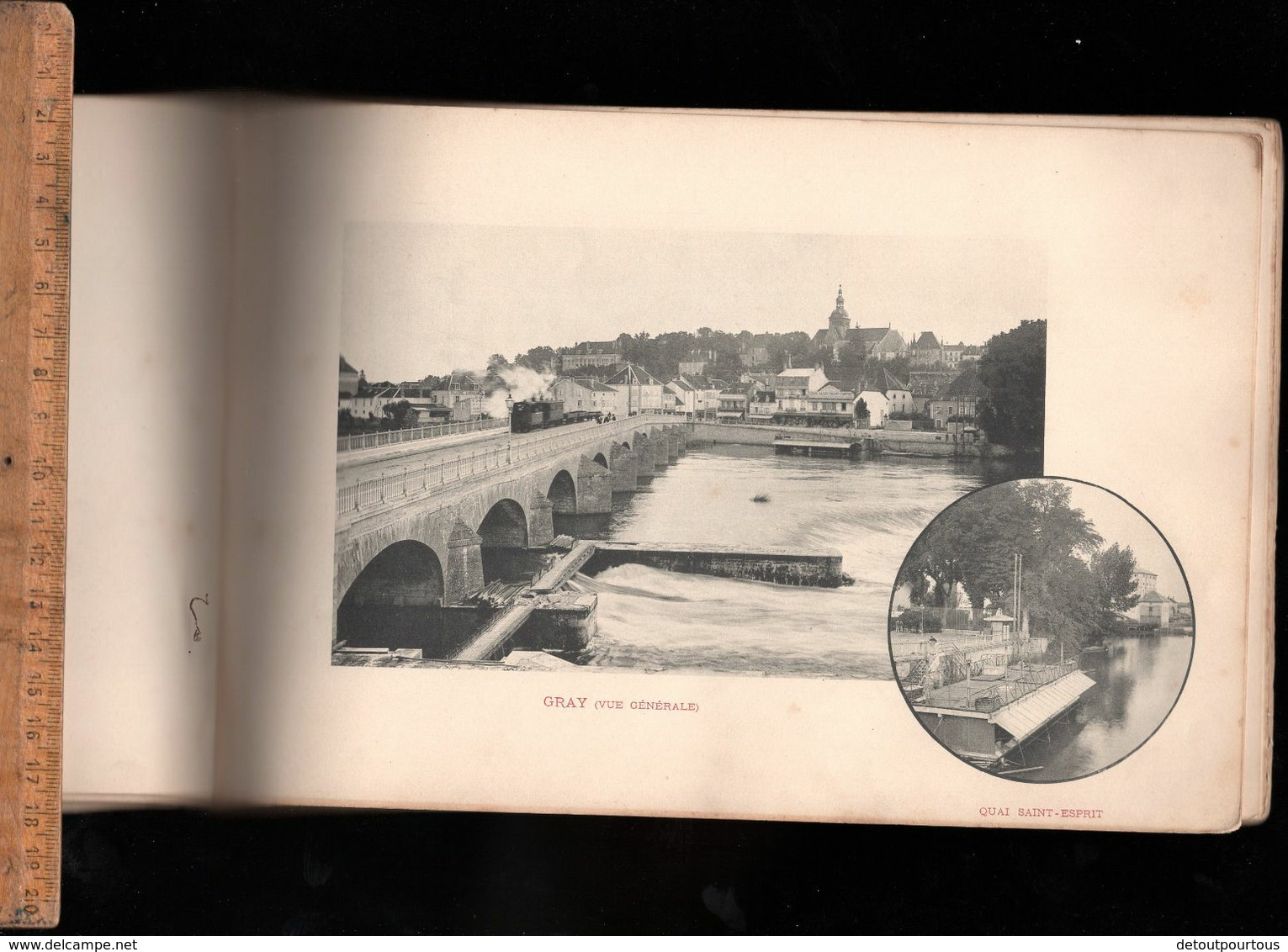 Livret Illustrations Photographiques Album Imprimé Vues De La Ville De GRAY Haute Saône C.1900/10 - Franche-Comté