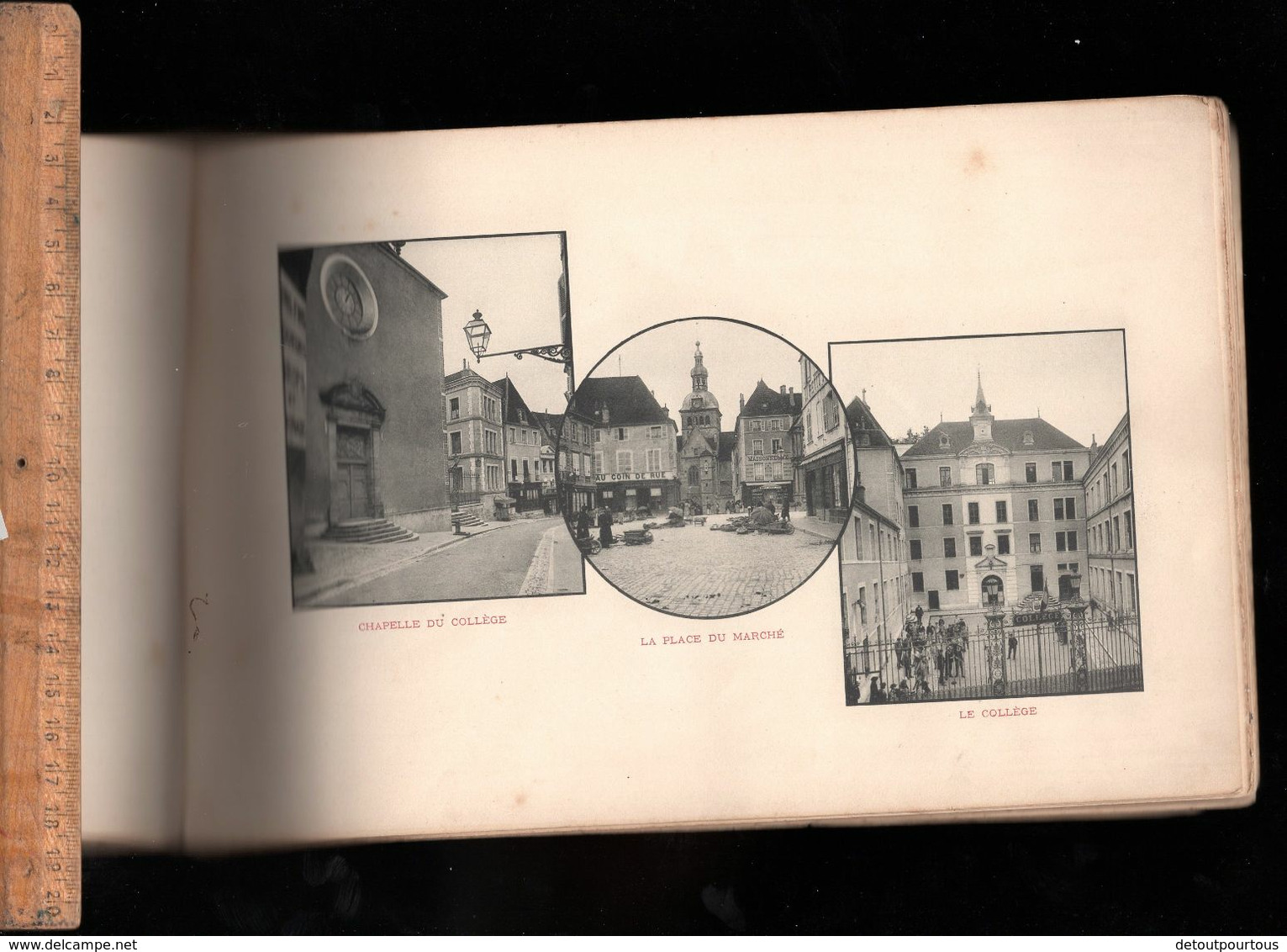 livret illustrations photographiques album imprimé vues de la ville de GRAY Haute Saône c.1900/10