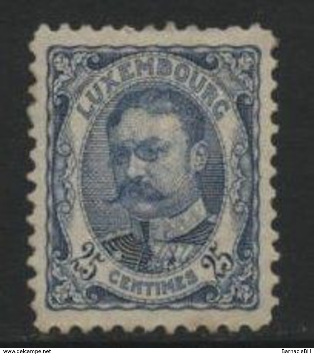 Luxembourg (11) 1906 William IV 25c Blue Unused - 1906 Wilhelm IV.