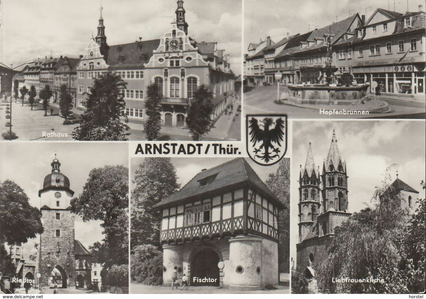 D-99310 Arnstadt - Alte Ansichten - 2x Nice Stamps - Arnstadt