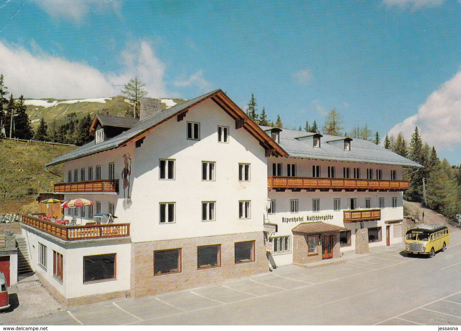 AK - St. Michael Im Lungau - Hotel Katschberghöhe - Mit Altem Post Autobus - 1965 - St. Michael Im Lungau