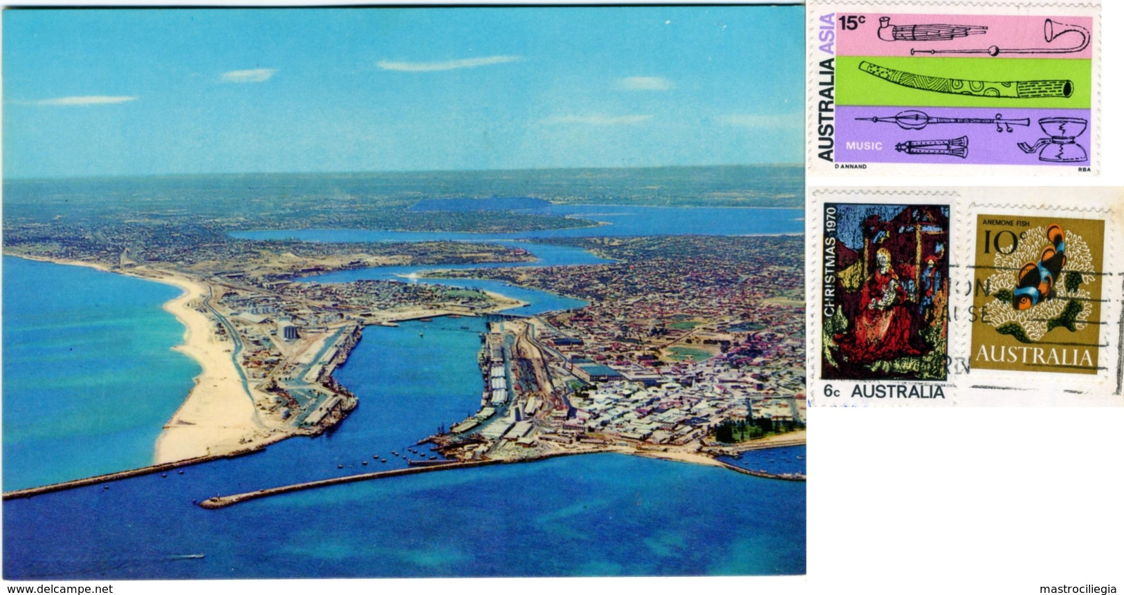 AUSTRALIA  FREMANTLE  Aerial View  Nice Stamps - Fremantle