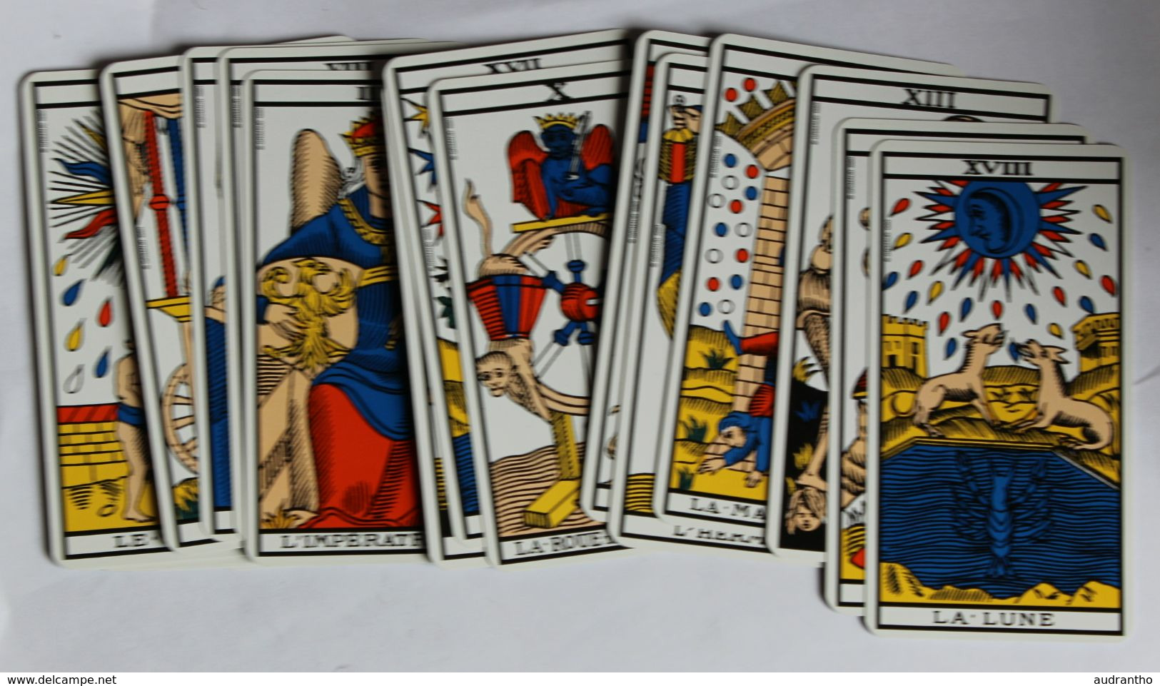 Ancien Jeu De Tarot De Marseille 1980 Grimaud Voyance Cartomancie Complet Très Bon état - Tarots