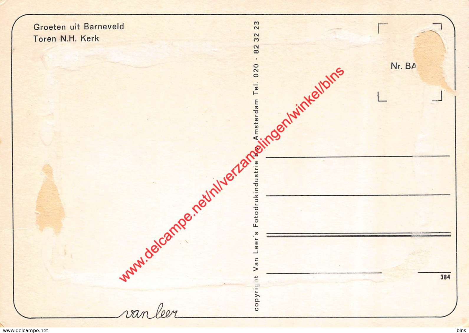 BARNEVELD - lot van 18 postkaarten