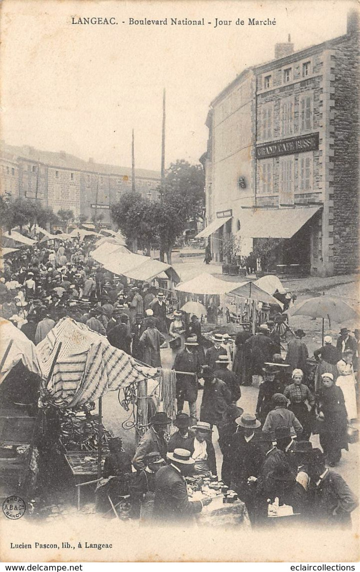 Langeac      43         Bd National.Jour De Marché  (voir Scan) - Langeac