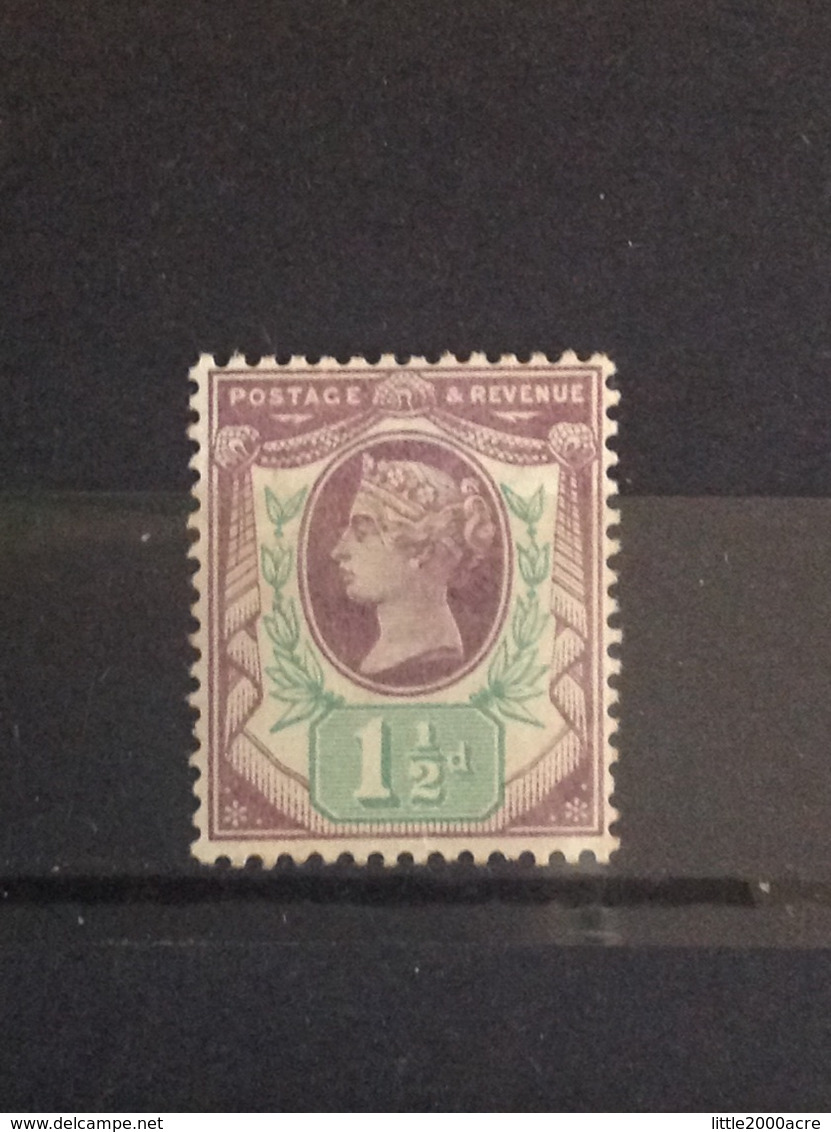 GB 1887-92 1 1/2d Purple And Green Mint SG 198 (creased) - Ongebruikt