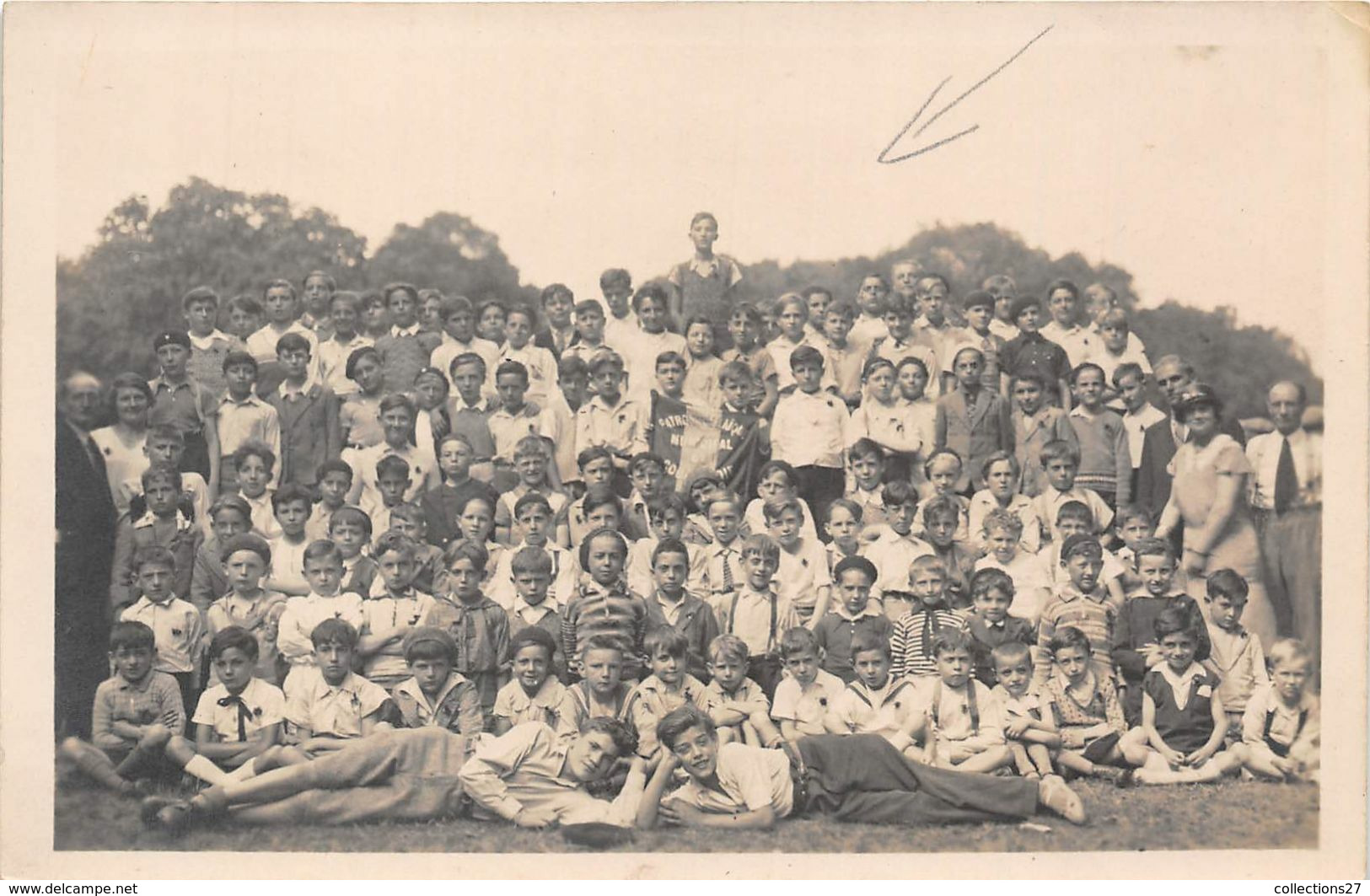 92-COURBEVOIE-CARTE-PHOTO- GROUPE SCOLAIRE - Courbevoie