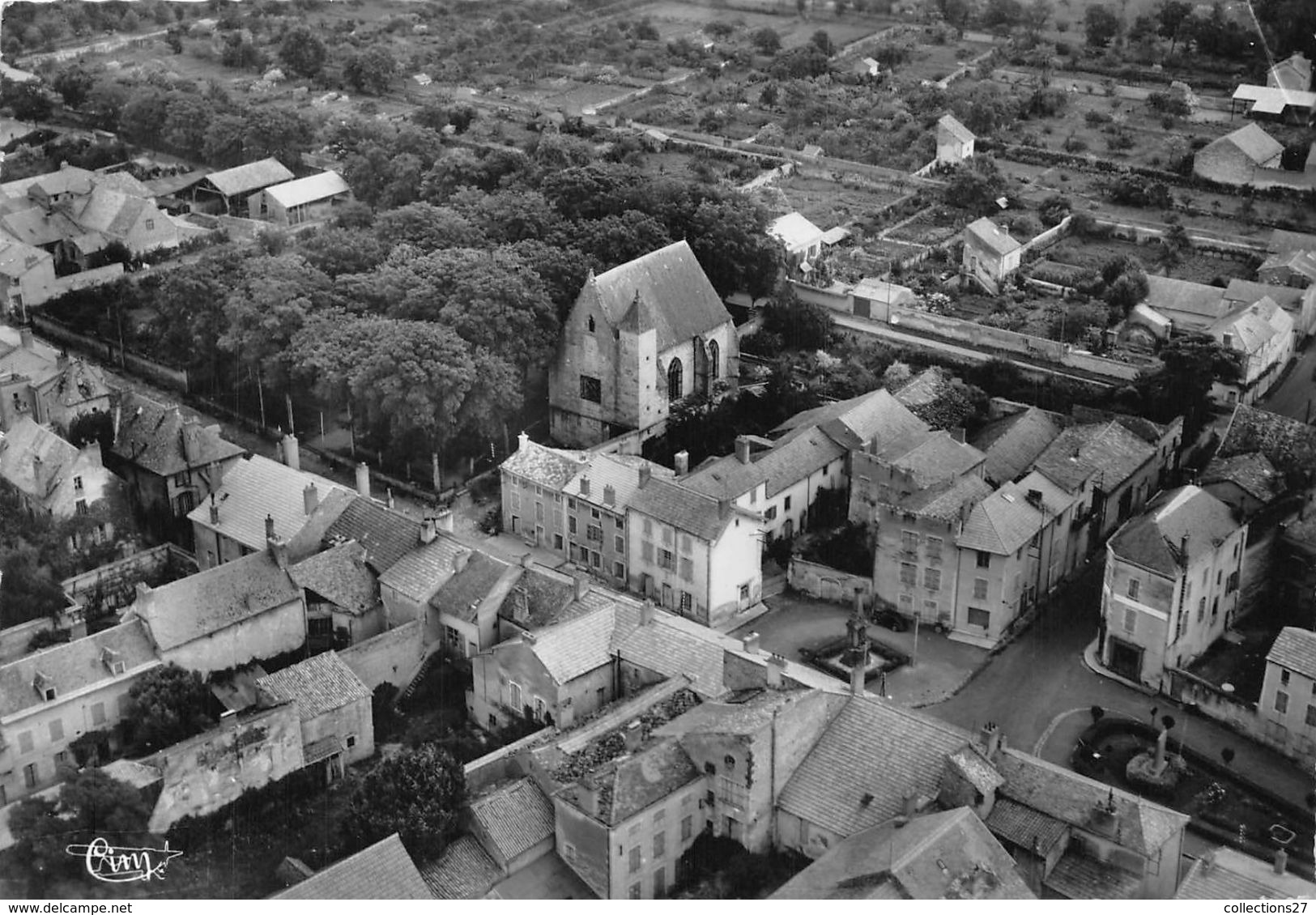 63-AIGUEPERSE- VUE AERIENNE - Aigueperse