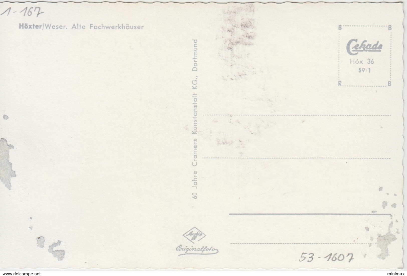 Carte Photo - Höxter /Weser - Alte Fachwerkhaüser - Höxter