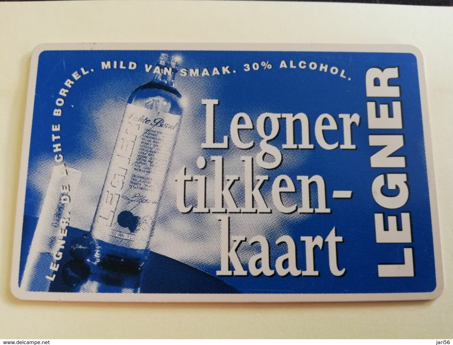 NETHERLANDS  ADVERTISING CHIPCARD HFL 2,50 CRE 388 LEGNER TIKKEN KAART         Fine Used   ** 3180** - Privat