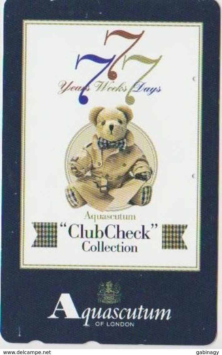 TEDDY BEAR - JAPAN 090 - AQUASCUTUM - 110-016 - Games