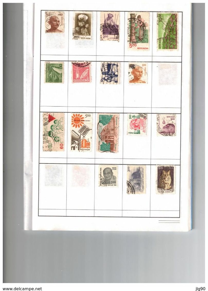 India 310 used stamps