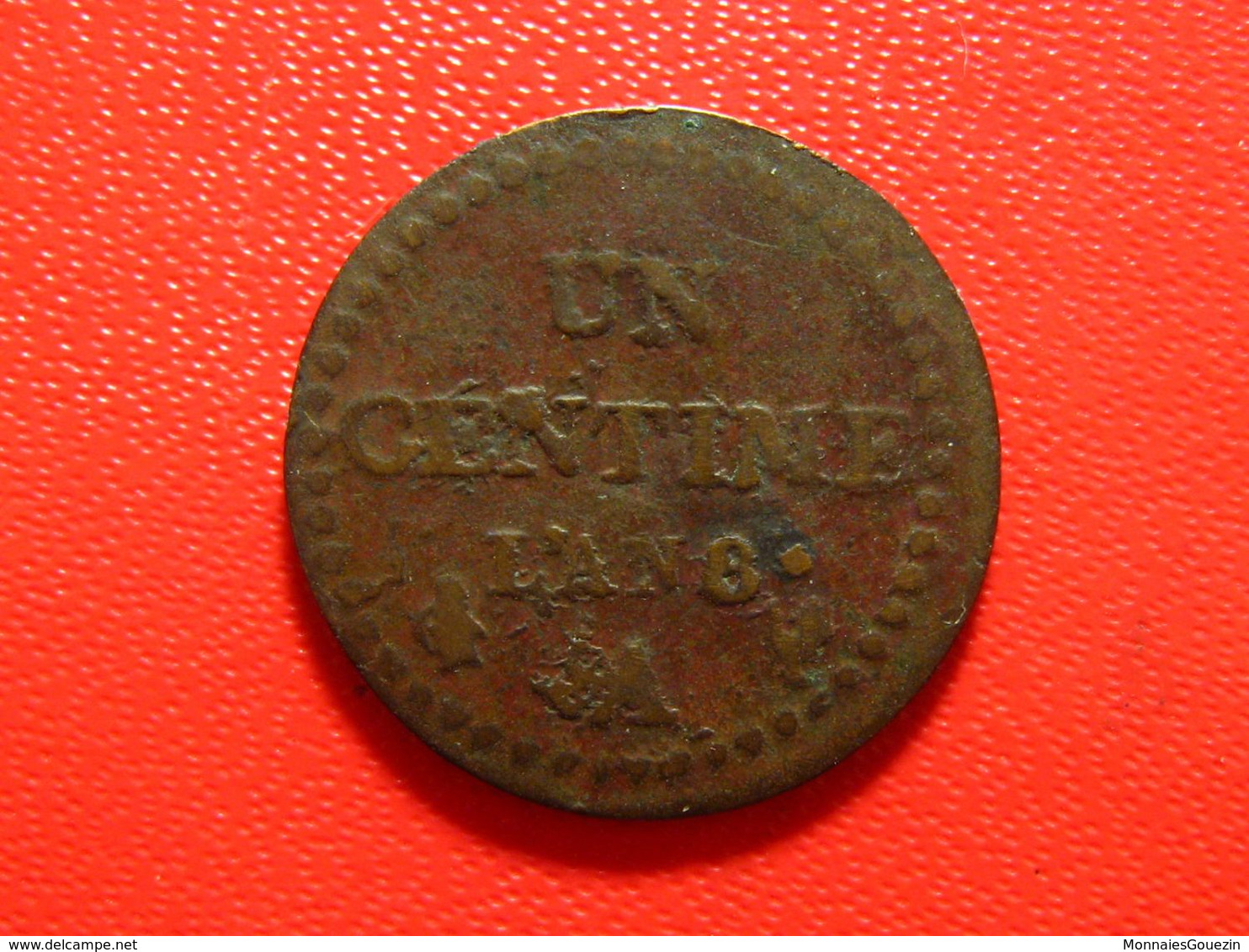 France - Centime An 8 A Paris Dupré - Coin Choqué, N Sur Marianne 4241 - 1795-1799 Directoire (An IV – An VIII)