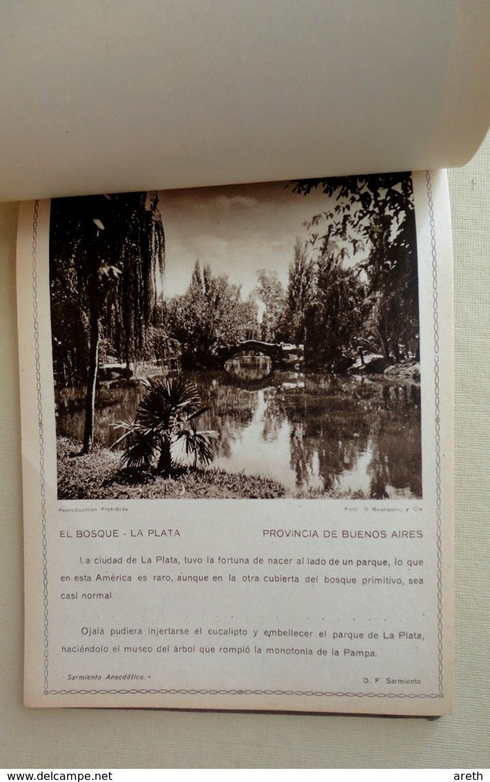 Livret Touristique :  LA ARGENTINA PINTORESCA - 125 Photos Sépia, Légendées En Espagnol  - 1957 - Geografía Y Viajes