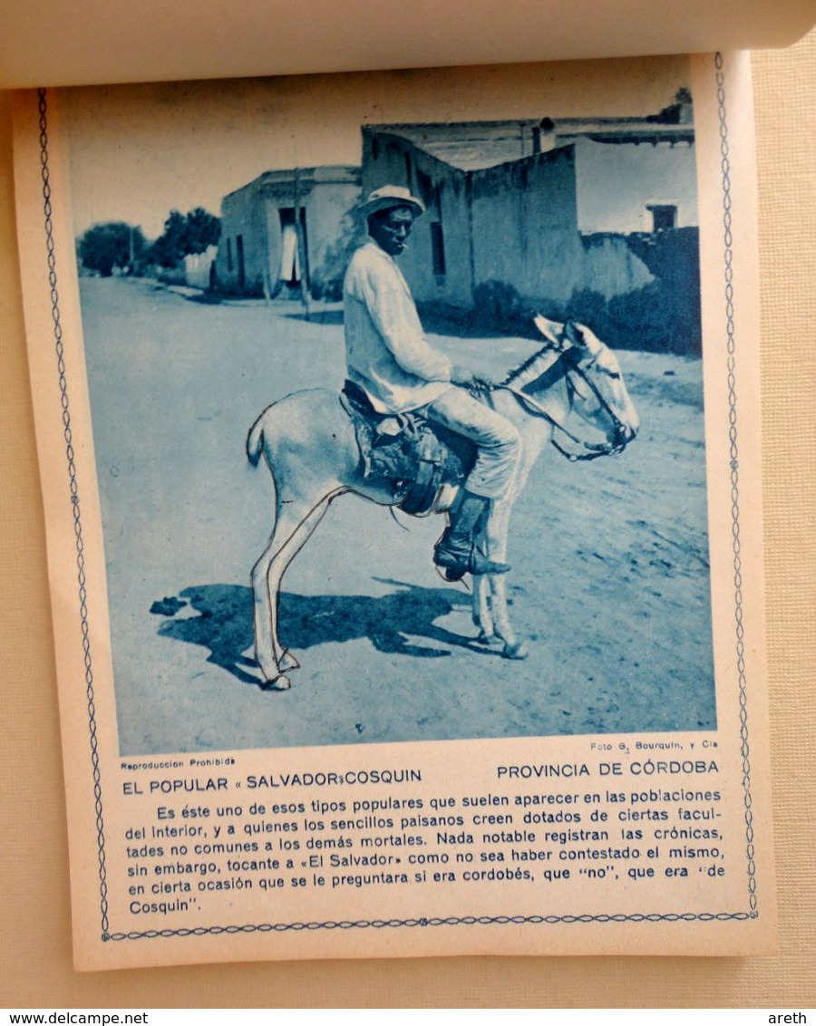 Livret touristique :  LA ARGENTINA PINTORESCA - 125 photos sépia, légendées en espagnol  - 1957
