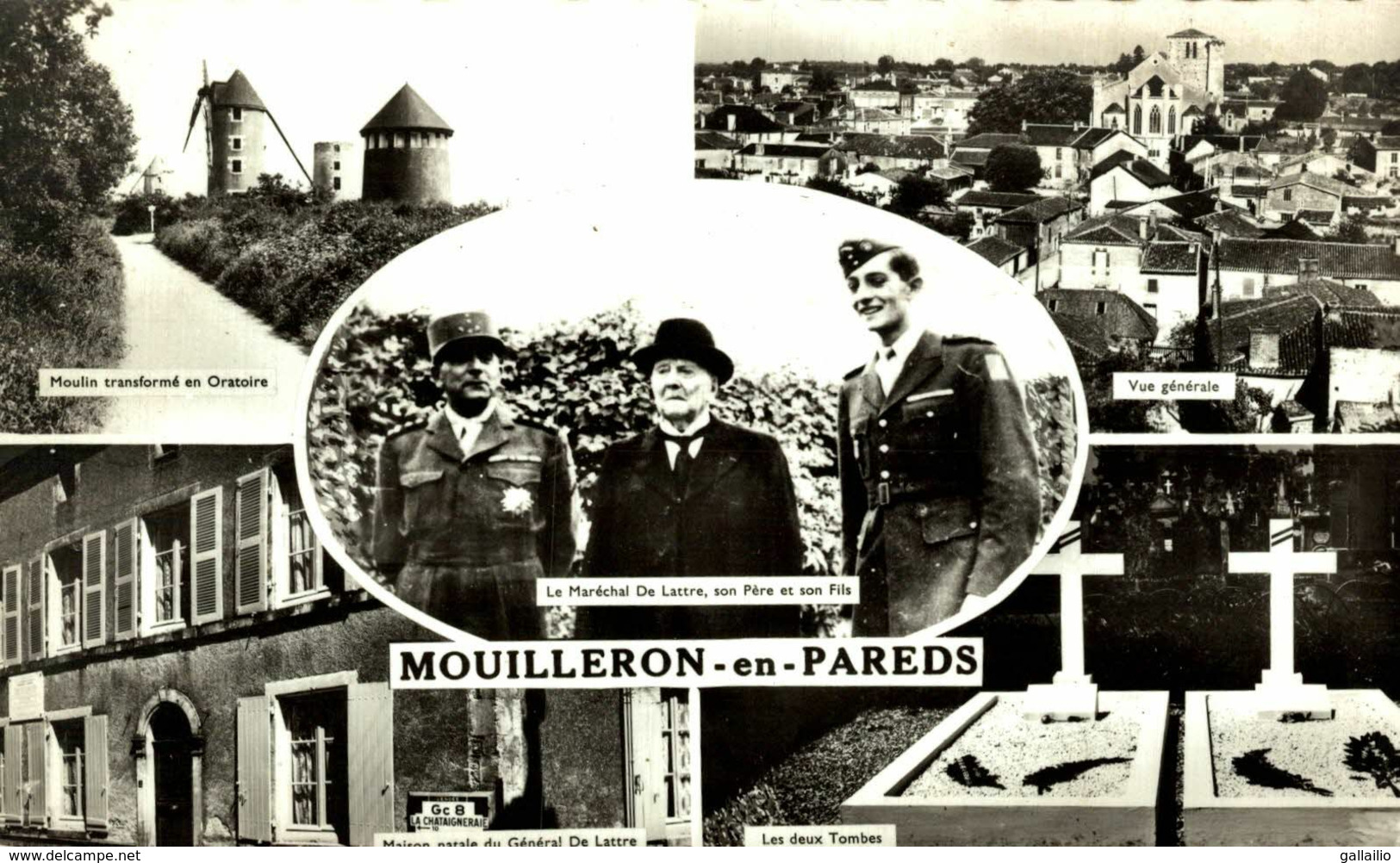 MOUILLERON EN PAREDS LE MARECHAL DE LATTRE CPSM MULTIVUE - Mouilleron En Pareds