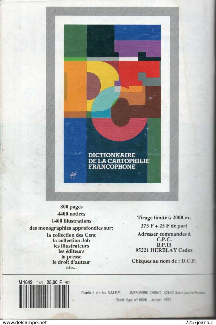 Revue : Cartes Postales Et Collection  N: 143  Janvier / 1992 Spécial Expositions - Frans