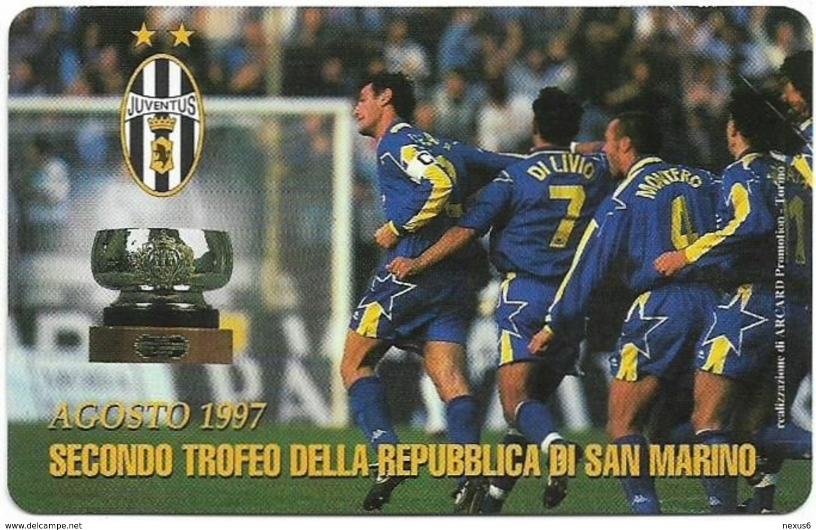 San Marino (URMET) - RSM-019 - 100th Anniv. Juventus - Agosto 1997 - 06.1997, 2.000L, 80.000ex, Mint - San Marino