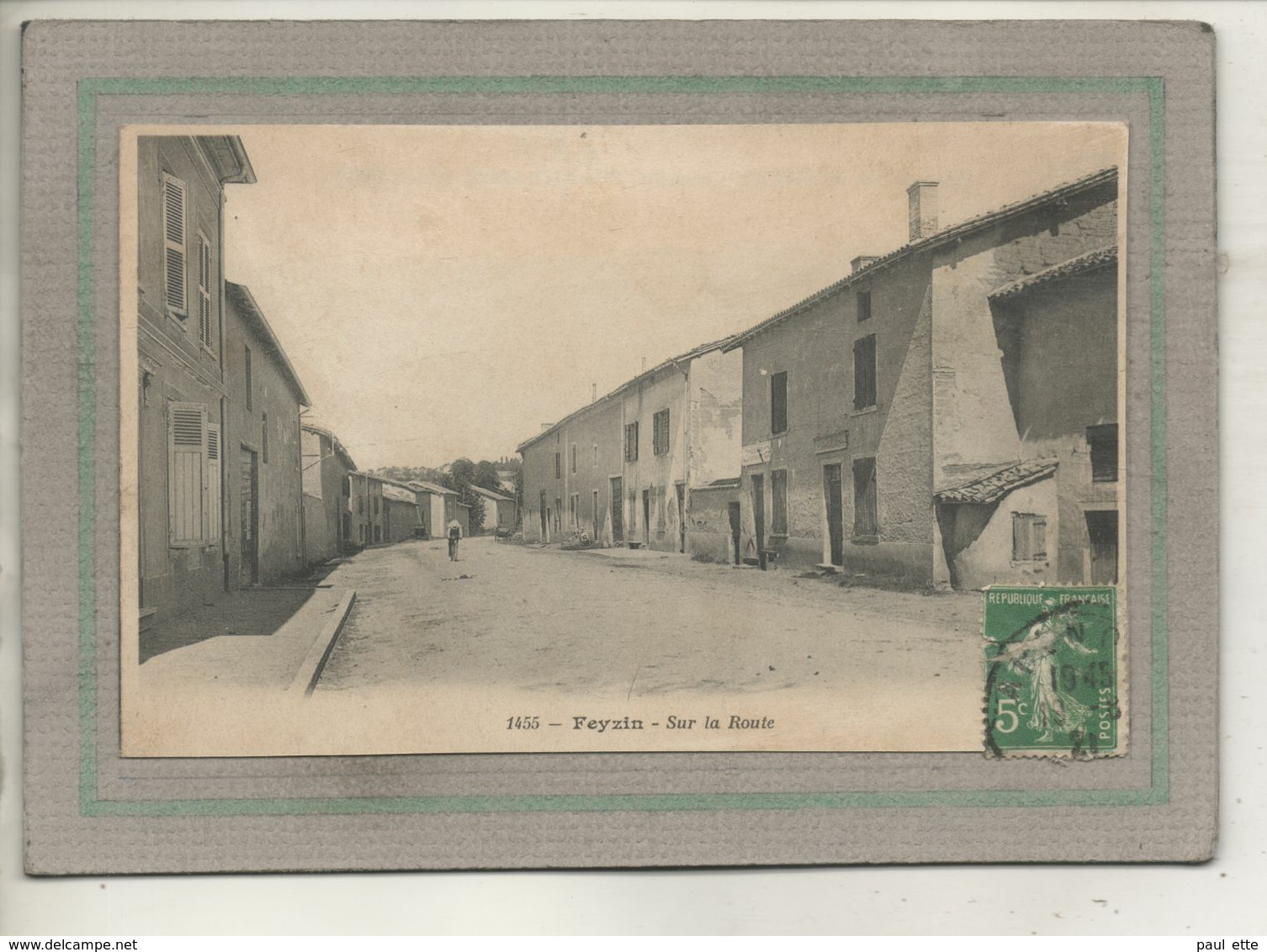 CPA - (69) FEYZIN - Aspect De La Traversée Du Bourg En 1921 - Feyzin