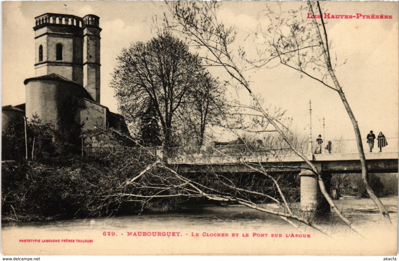 CPA Maubourguet - Le Clocher Et Le Pont Sur L'Adour (110548) - Maubourguet