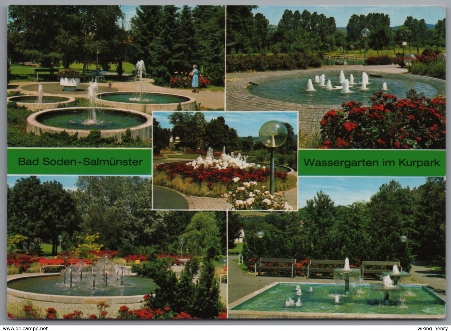 Bad Soden Salmünster - Mehrbildkarte 21  Wassergarten - Main - Kinzig Kreis