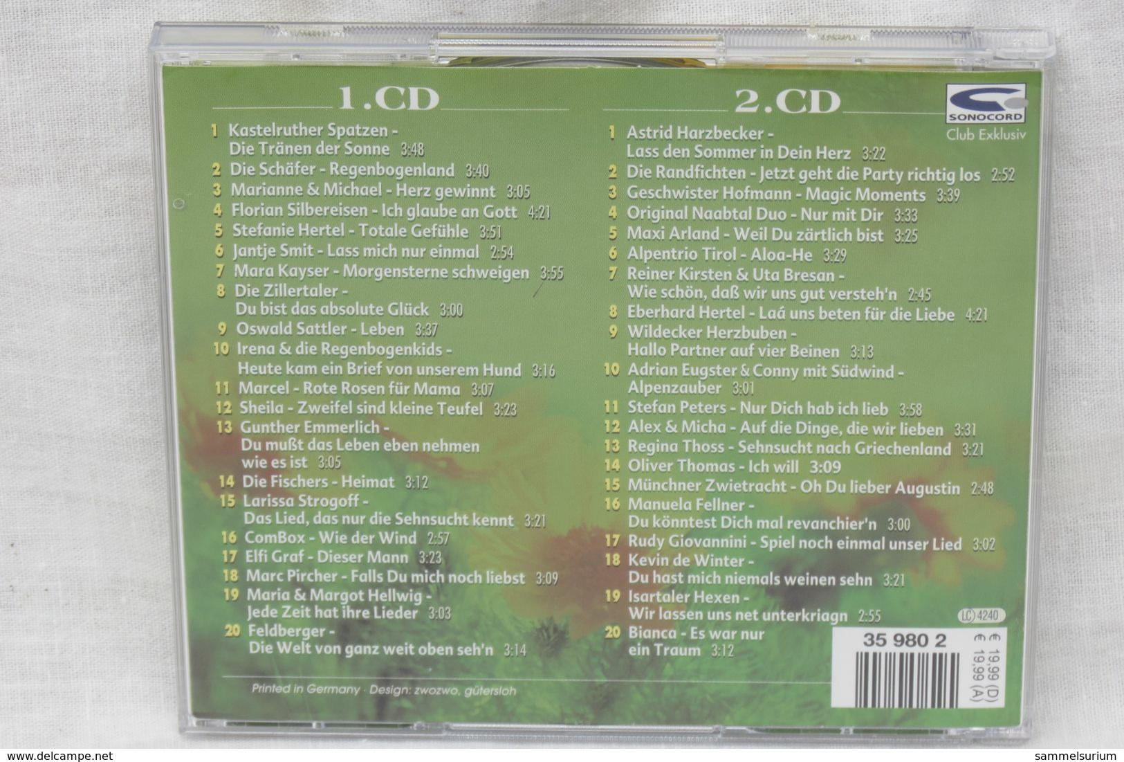 2 CDs "Die Volkstümliche Hitparade" 40 Schlager Fürs Herz, Ausgabe 3/2005 - Other - German Music