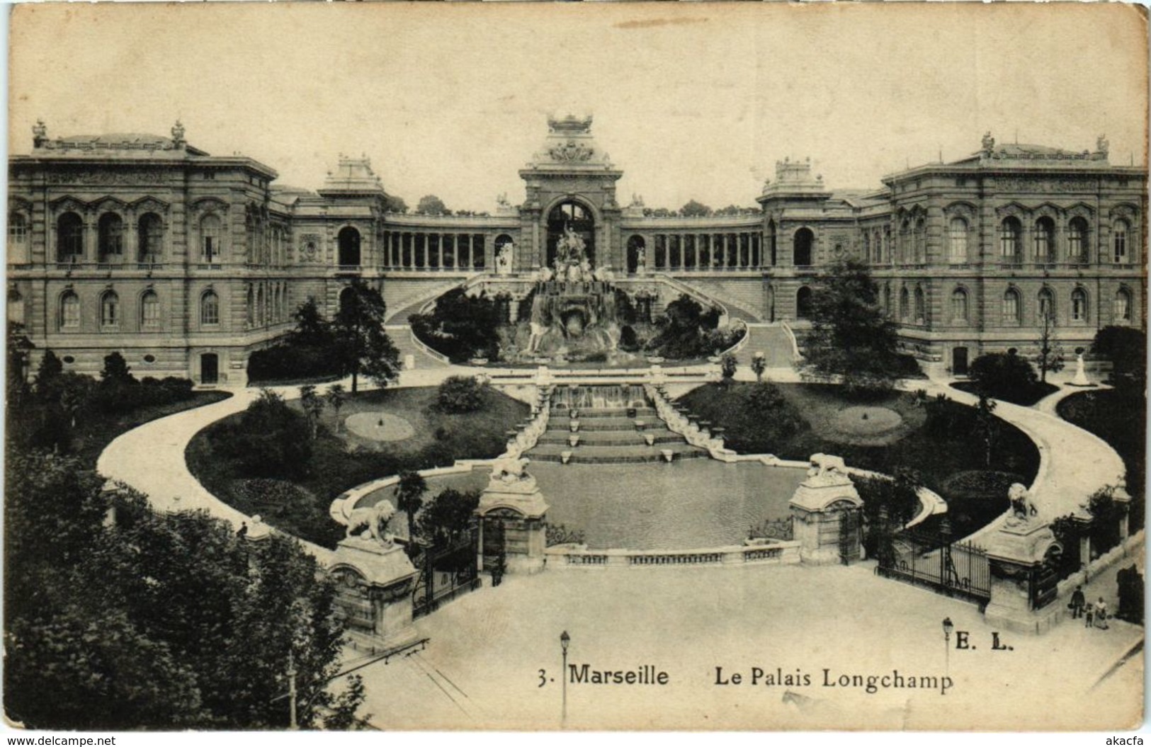 CPA MARSEILLE Le Palais Longchamp (66654) - Cinq Avenues, Chave, Blancarde, Chutes Lavies