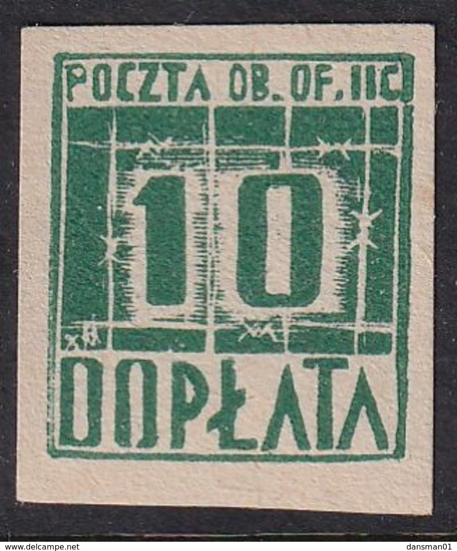 POLAND 1942 Woldenberg Fi D1y Mint - Prisoner Camps