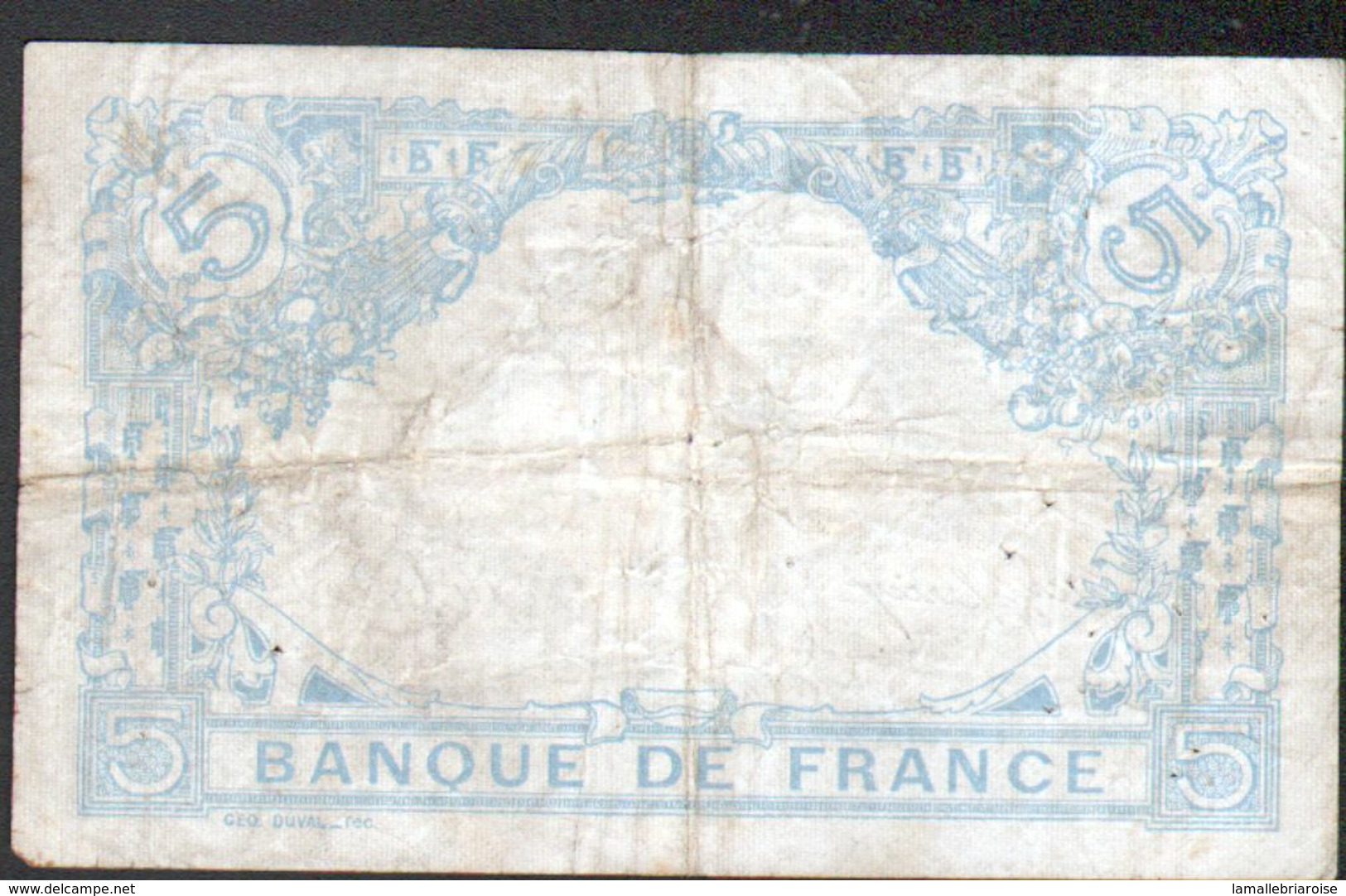 Billet De 5F Bleu Du 27 Janvier 1917 - 5 F 1912-1917 ''Bleu''
