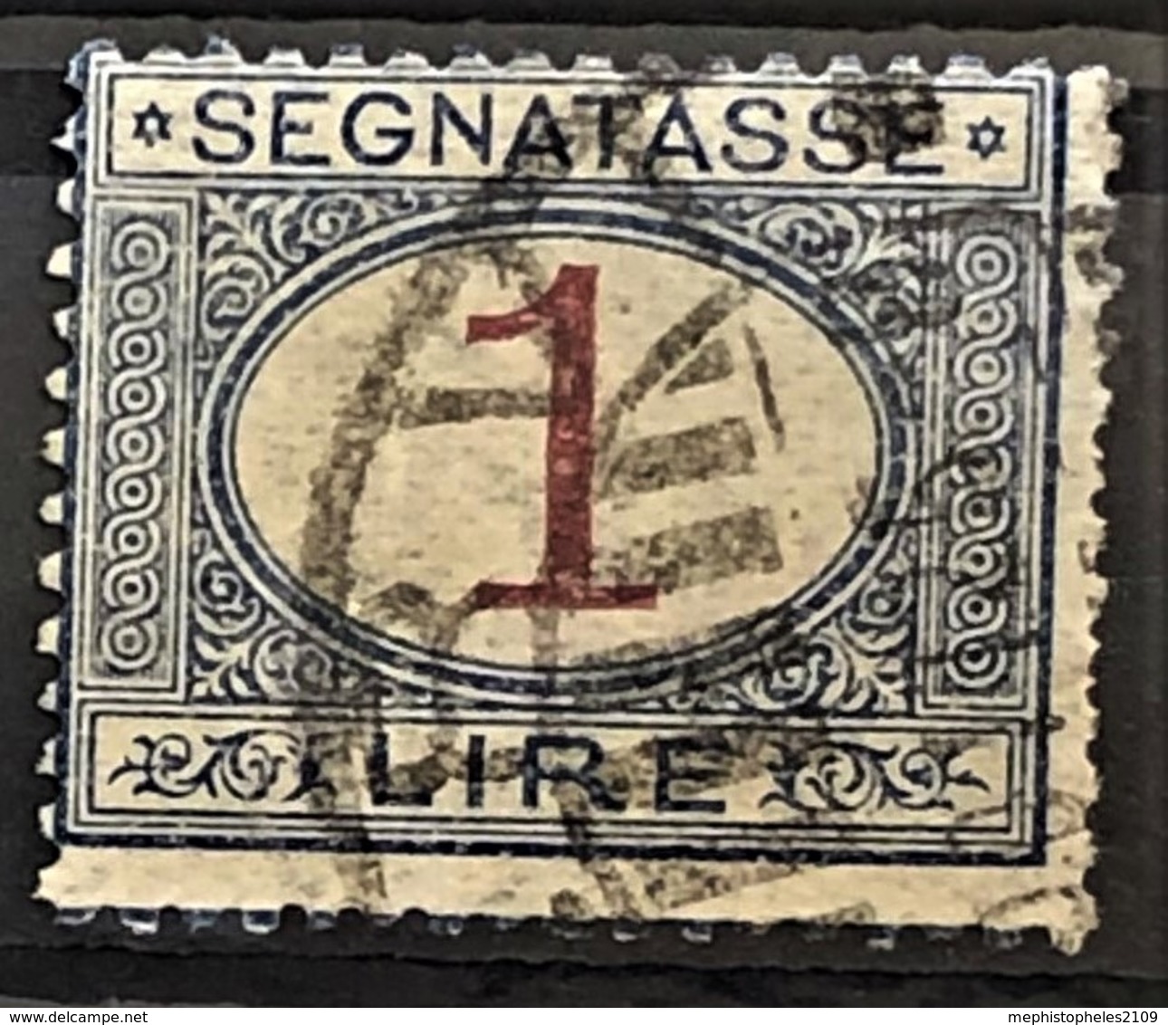 ITALY / ITALIA 1870/1925 - Canceled - Sc# J13 - Postage Due / Segnatasse - 1L - Portomarken